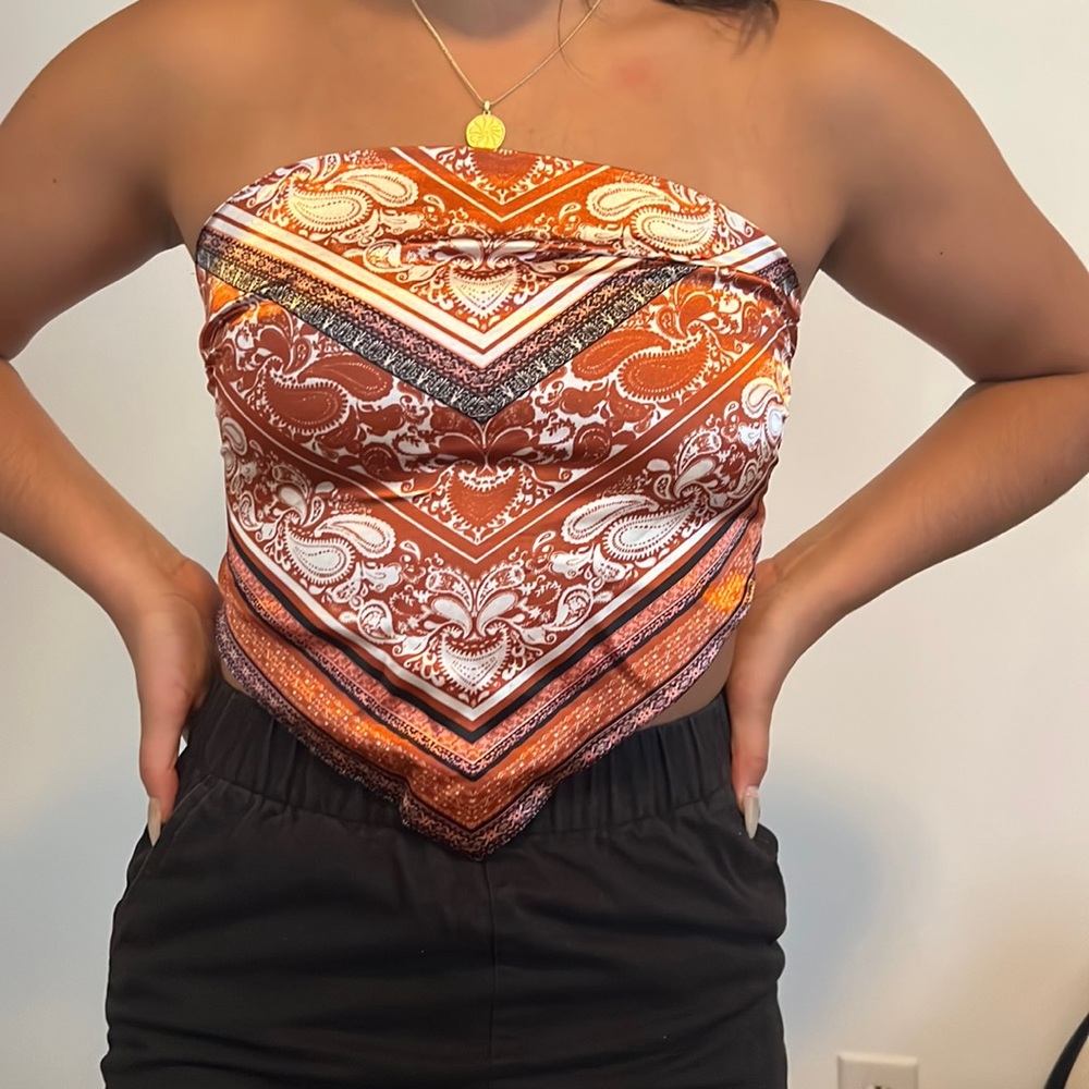 cute strapless tie dress